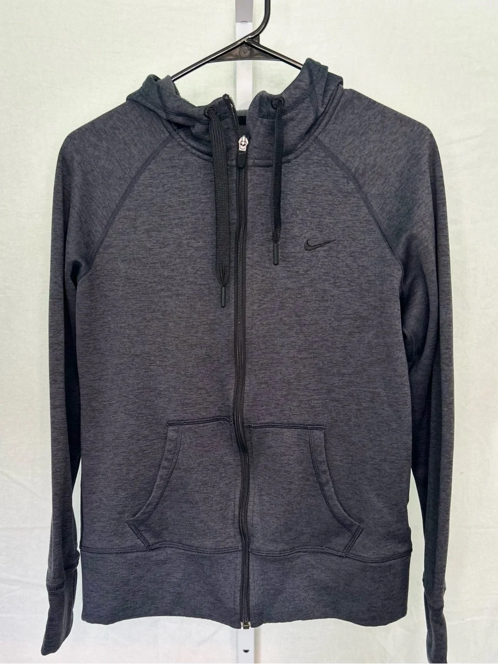 Nike Therma-Fit Charcoal Grey Mens Zip Up Hoodie Medium